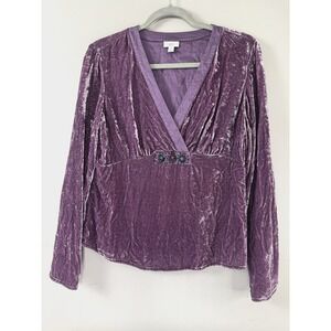 Womens Small Babydoll Top Babydoll Velvet Embellished Whimsigoth Fairycore Boho